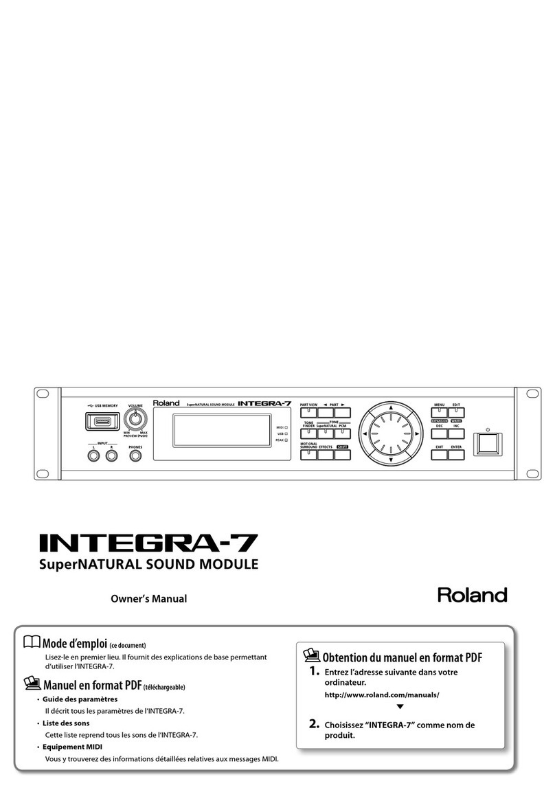 Roland INTEGRA-7 User manual