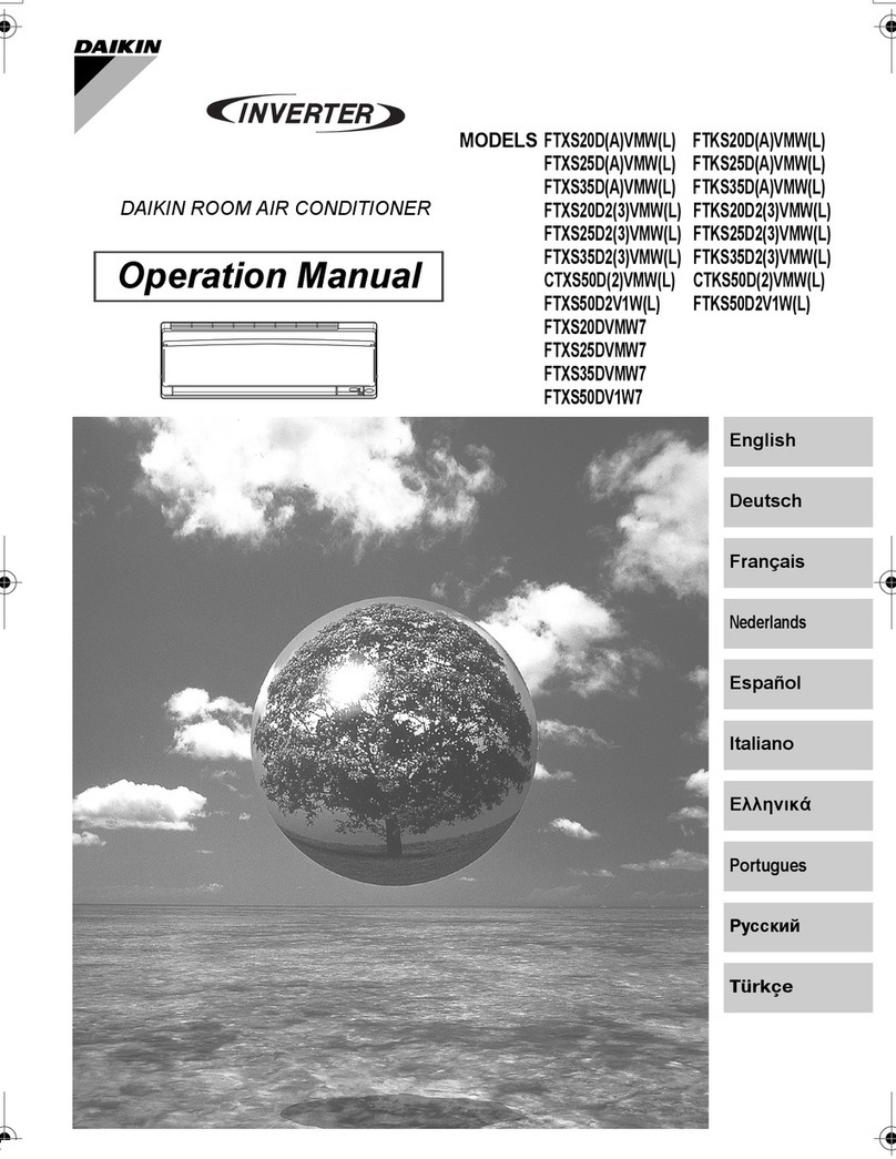 Daikin FTXS20DAVMW(L) User manual