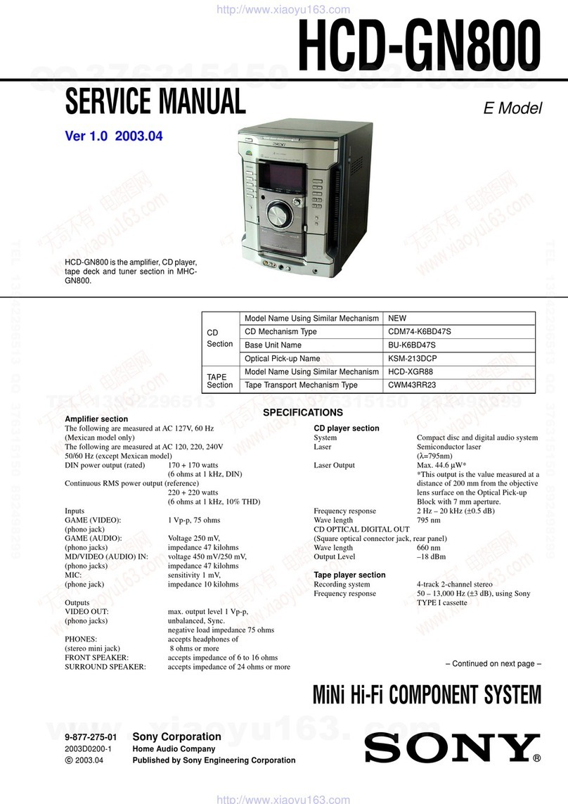Sony HCD-GN800 Service manual