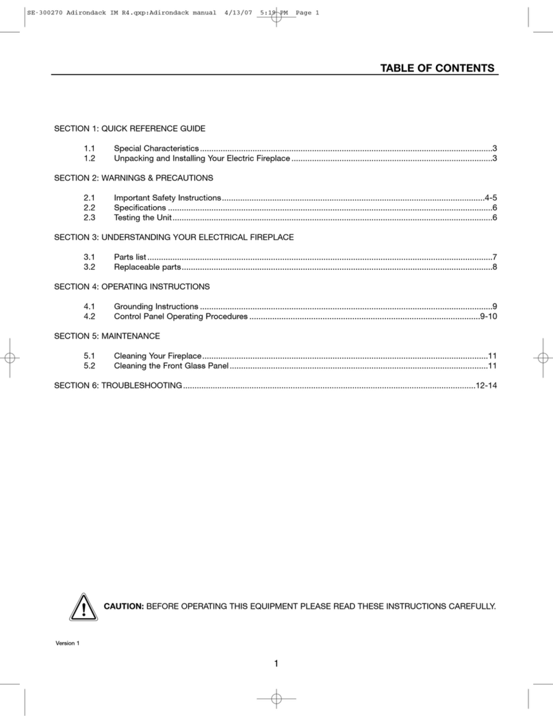 Charmglow HBL-15SDLP user manual