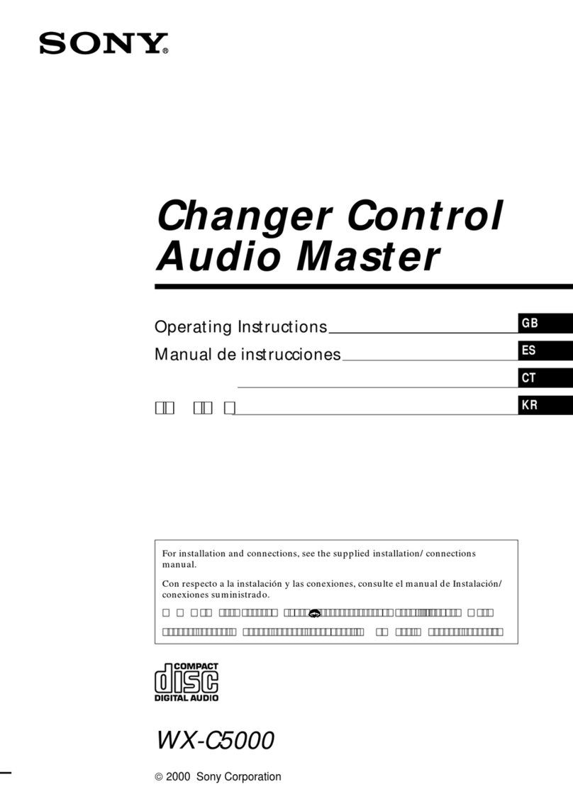 Sony WX-C5000 operating instructions