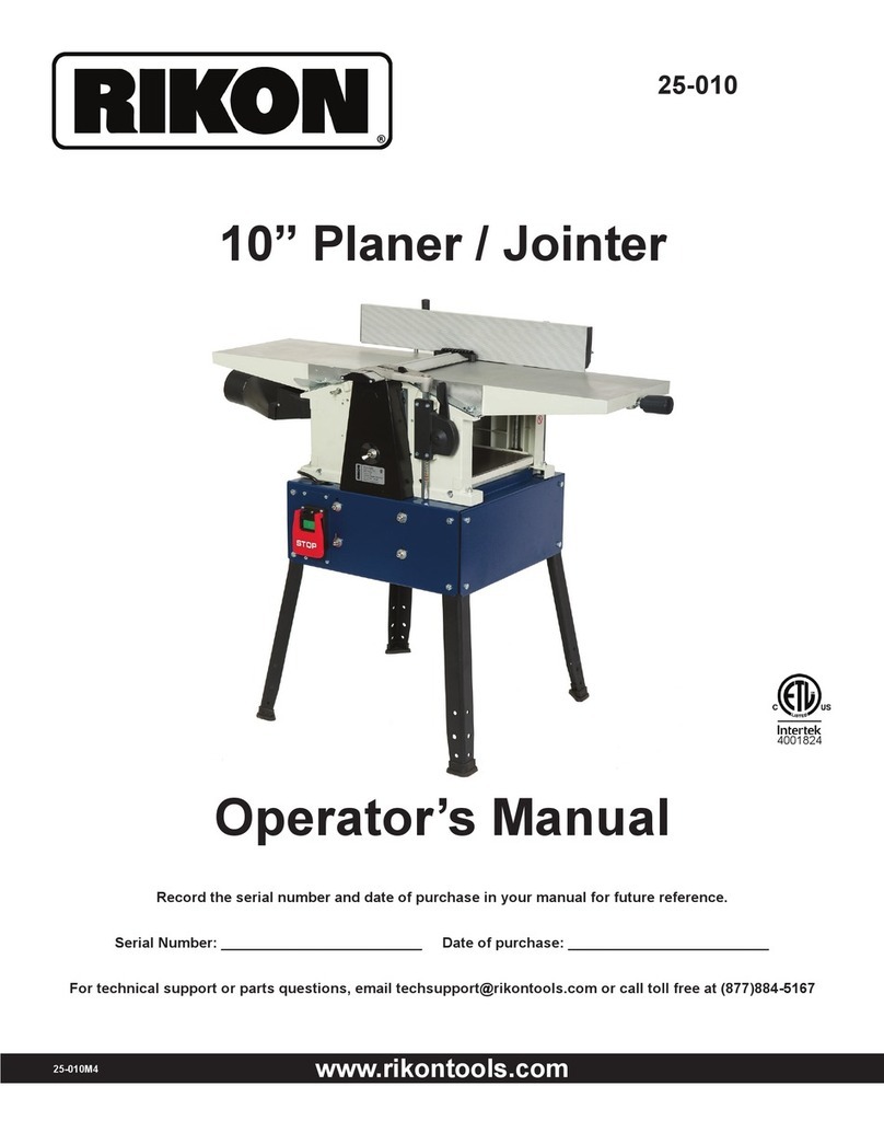 Rikon Power Tools 25-010 User manual
