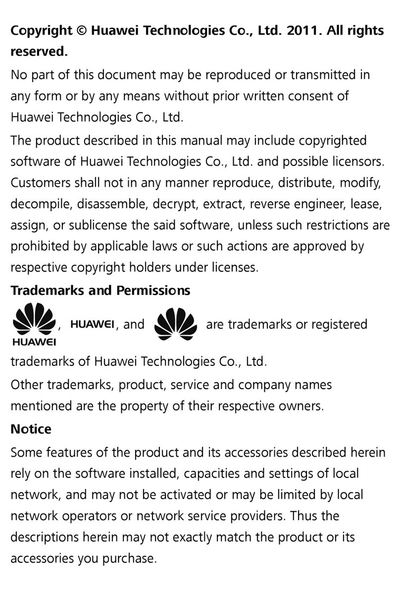 Huawei u2801 User manual