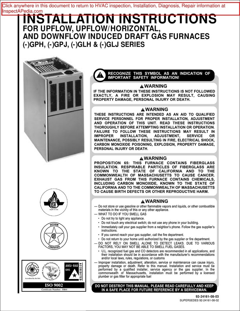 Rheem GPH series installation instructions Rheem GPH series installation instructions