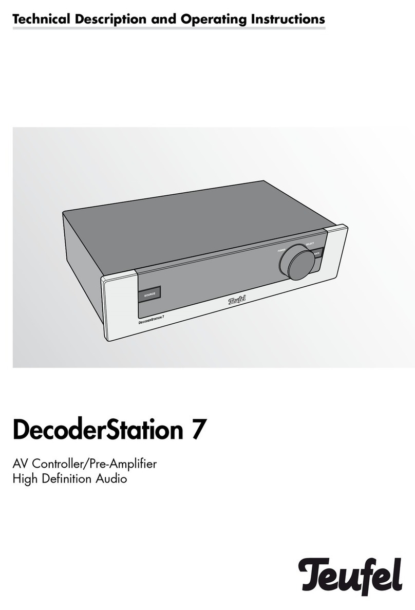 Teufel DecoderStation 7 Technical description and operating instructions