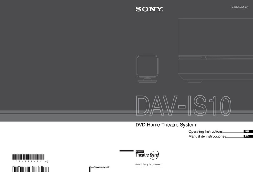 Sony DAV-IS10 operating instructions