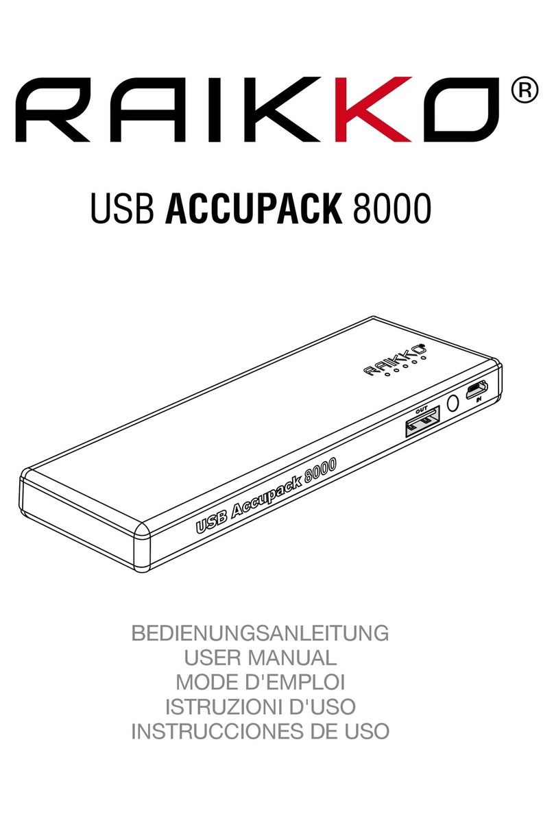 Raikko accupack 8000 user manual