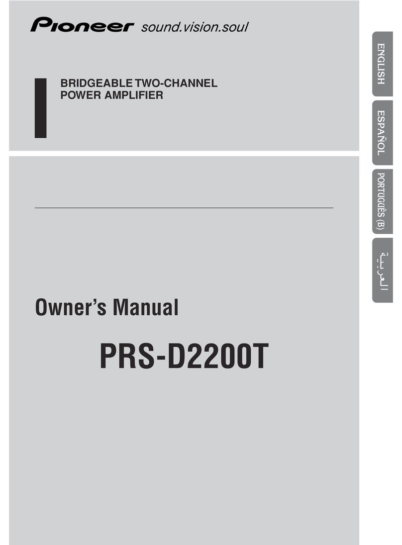 Pioneer PRS-D2200T - Premier Amplifier owner's manual Pioneer PRS-D2200T - Premier Amplifier owner's manual