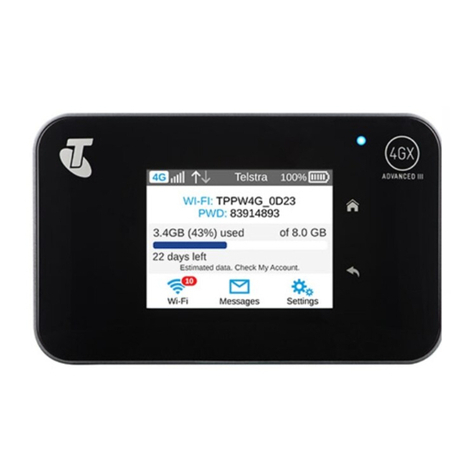 Telstra WI-FI 4GX ADVANCED III quick start guide