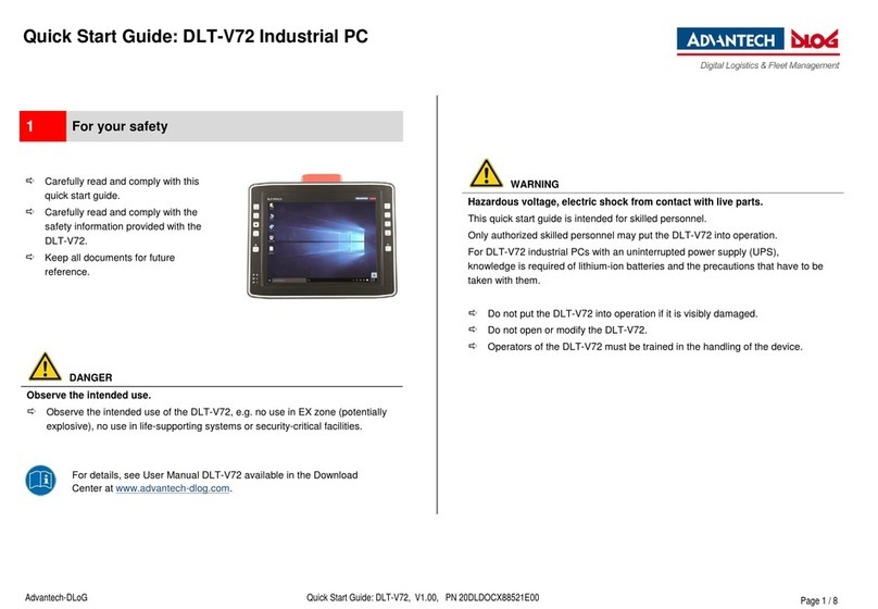 Advantech DLoG DLT-V72 Series User manual