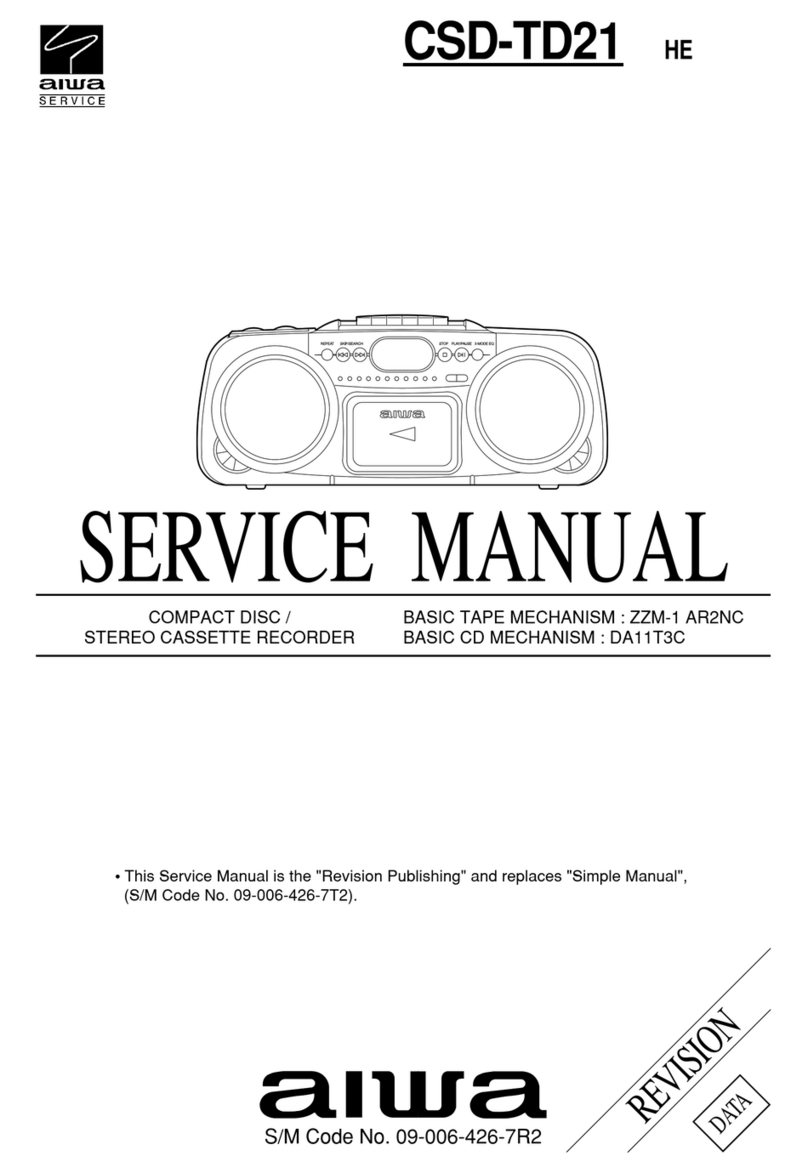 Aiwa CSD-TD21 User manual