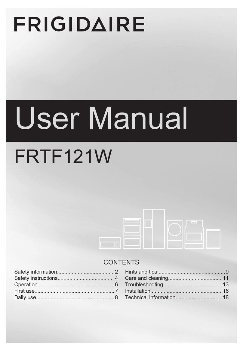 Frigidaire FRTF121W user manual