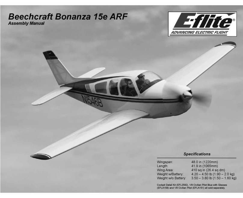 E-FLITE Beechcraft Bonanza 15e ARF User manual E-FLITE Beechcraft Bonanza 15e ARF User manual