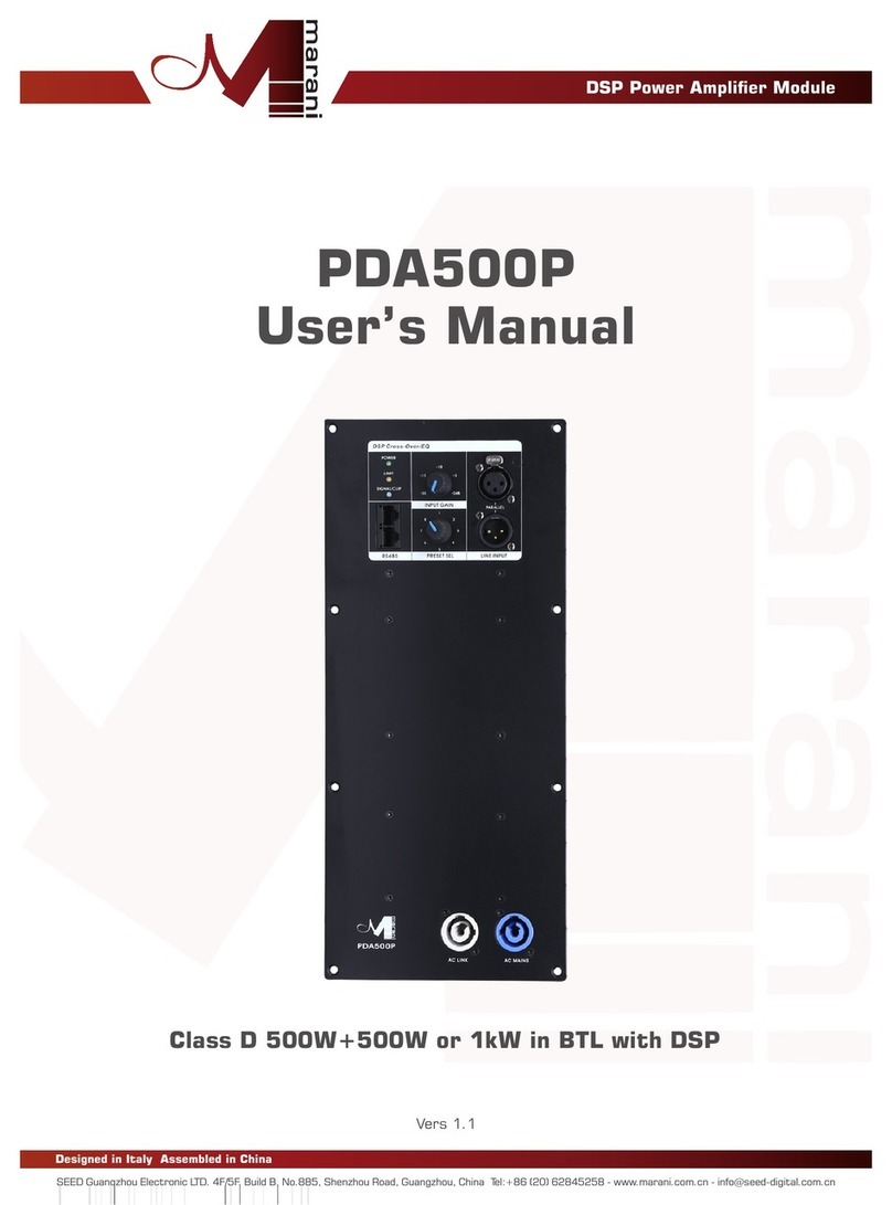 Marani PDA500P user manual