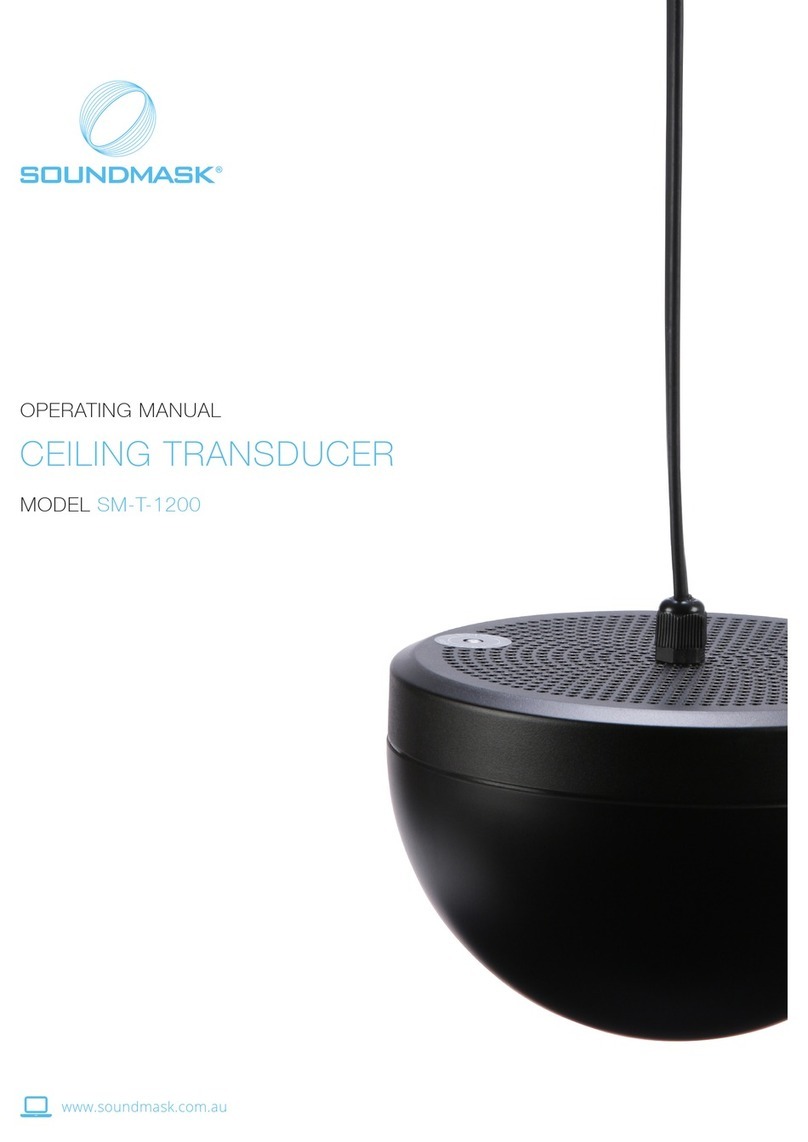 Soundmask SM-T-1200 operating manual