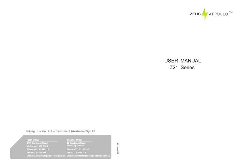 Zeus Appollo Z21 Series user manual