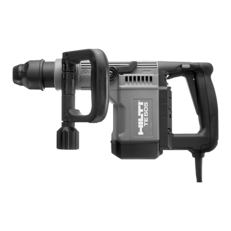 Hilti TE 505 operating instructions