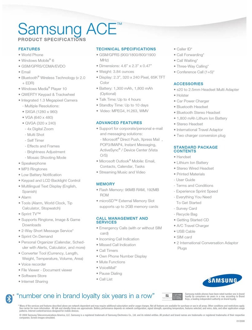 Samsung SPH-I325 ACE User manual Samsung SPH-I325 ACE User manual