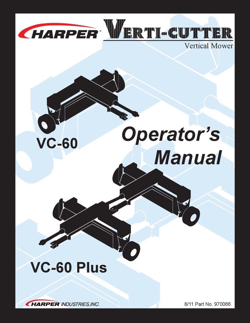 Harper Verti-Cutter VC-60 Operator's manual