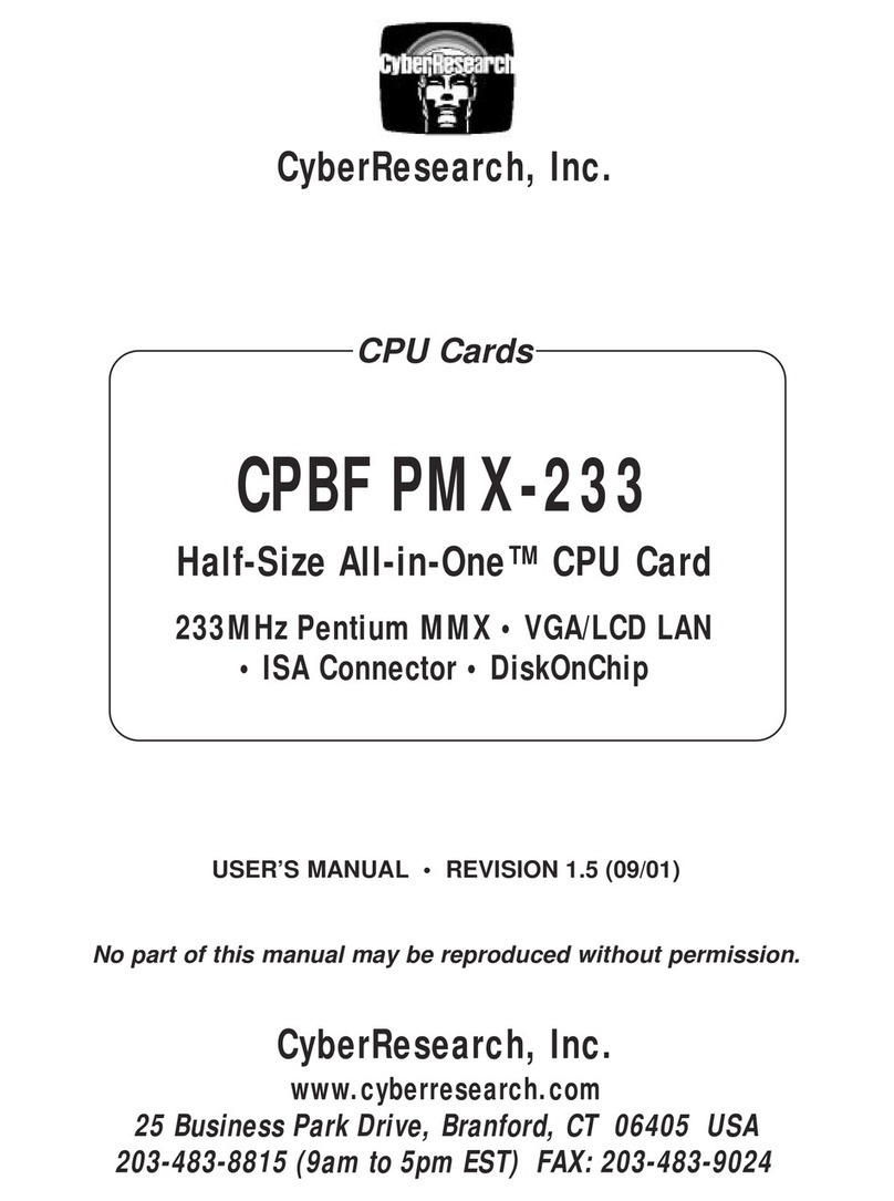 CyberResearch CPBF PMX-233 user manual