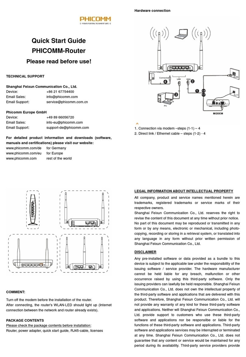 PHICOMM FIR series quick start guide