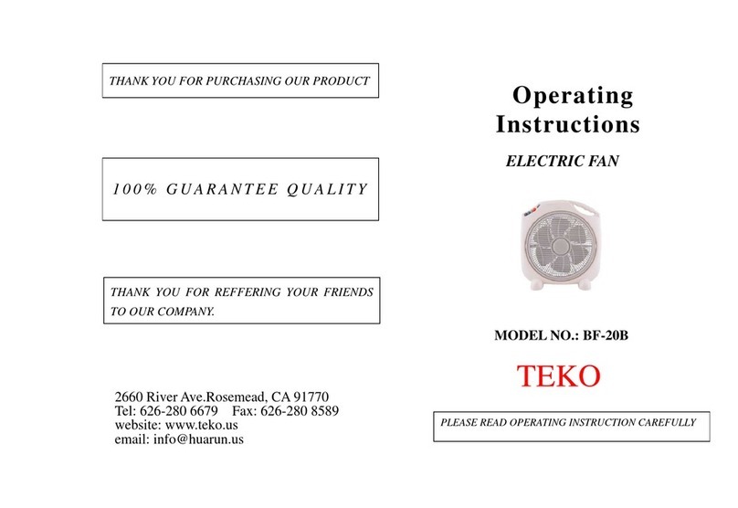 teko BF-20B operating instructions