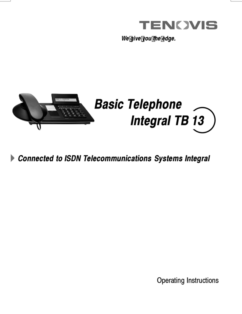 Tenovis Integral TB 13 operating instructions