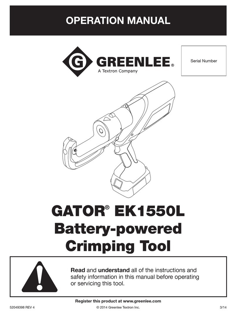Gator EK1550L Operation manual