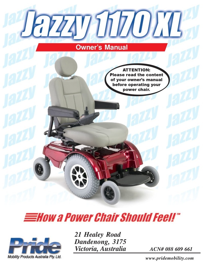 Pride Mobility Jazzy 1170 XL User manual Pride Mobility Jazzy 1170 XL User manual