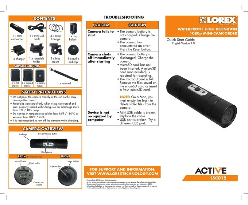 Lorex LSC015 User manual