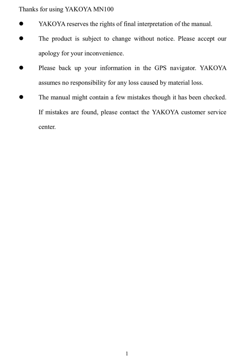 YAKOYA MN100 instruction manual