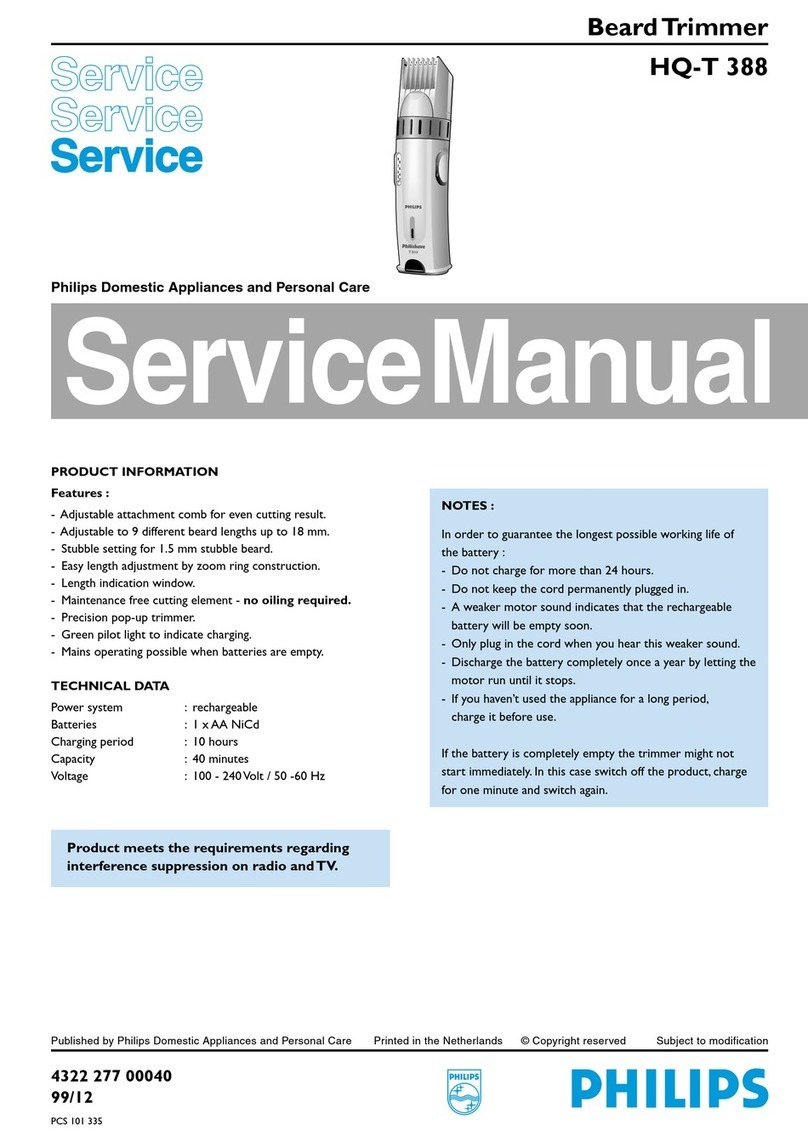 Philips HQ-T 388 User manual