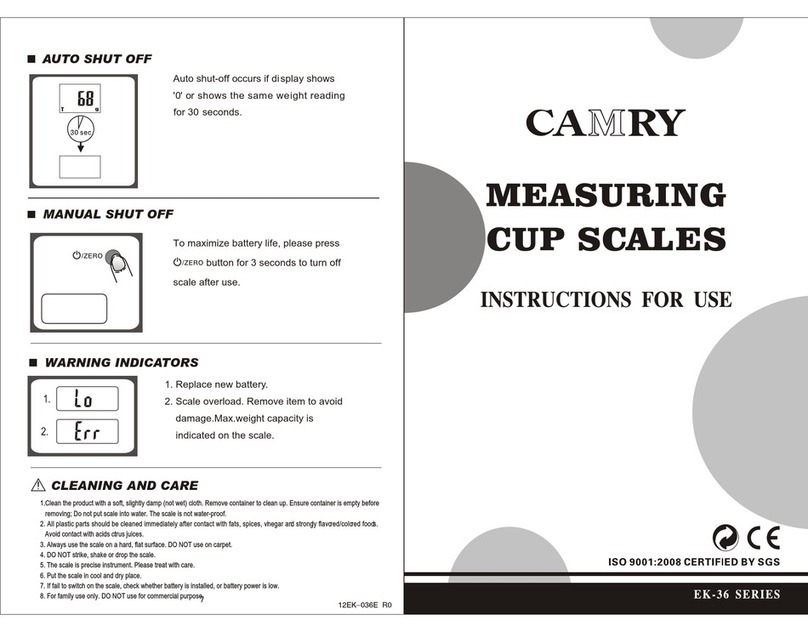 camry ek6550h User manual