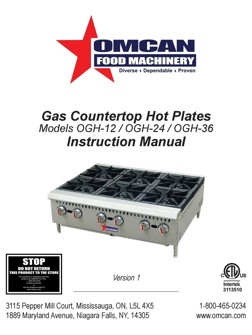 Omcan OGH-12 User manual
