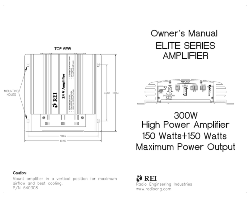 REI Elite Series owner's manual