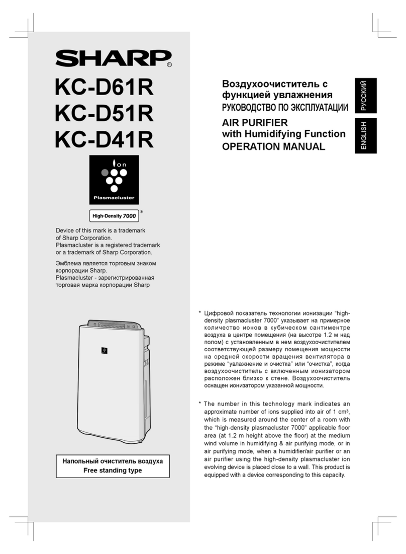 Sharp KC-D61R User manual