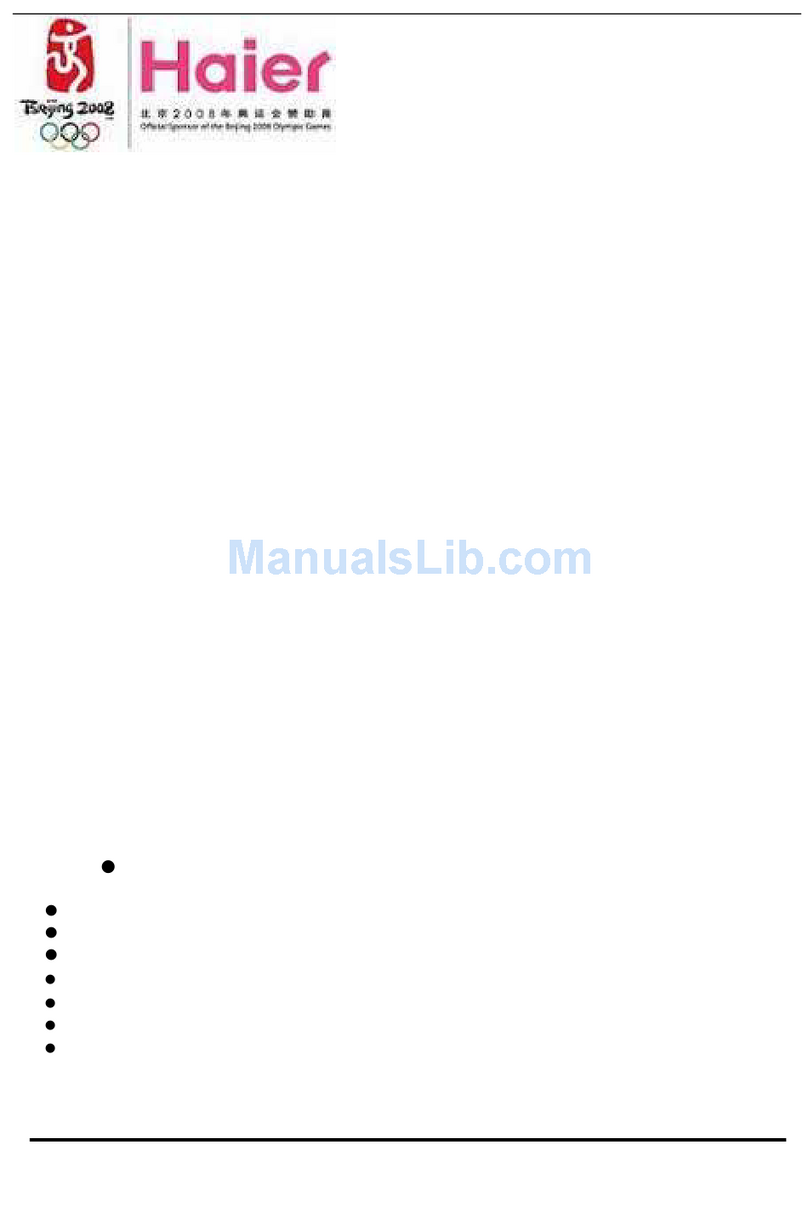 Haier HTR13 - 13" CRT TV User manual