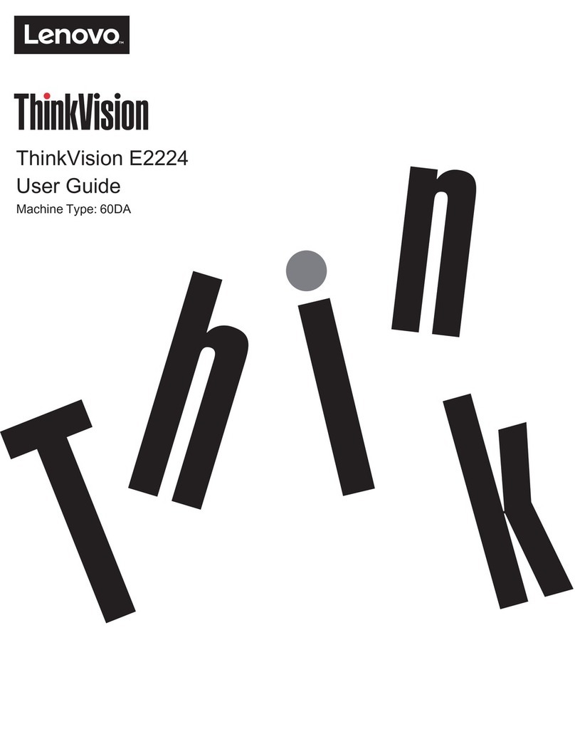 Lenovo ThinkVision E2224 60DA-HAR1-WW User manual