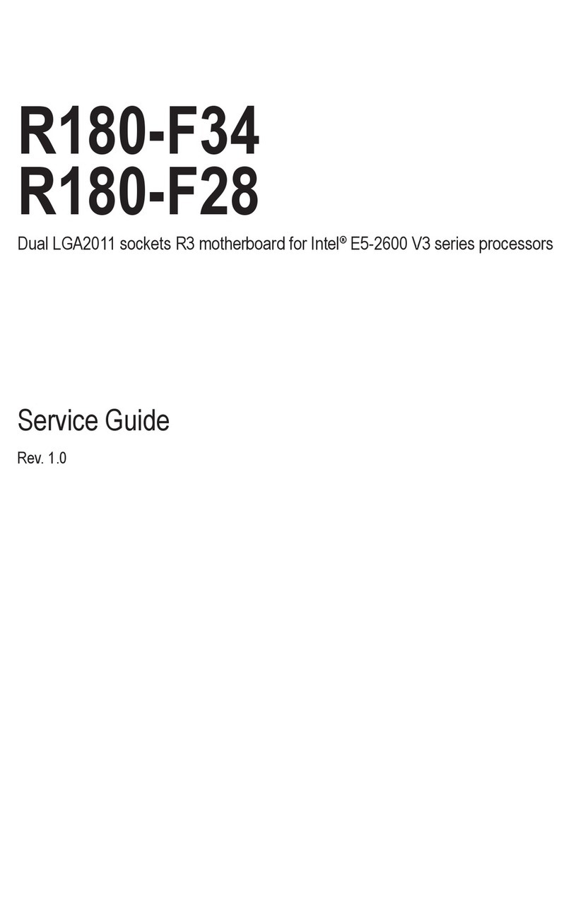 Gigabyte R180-F34 Service guide