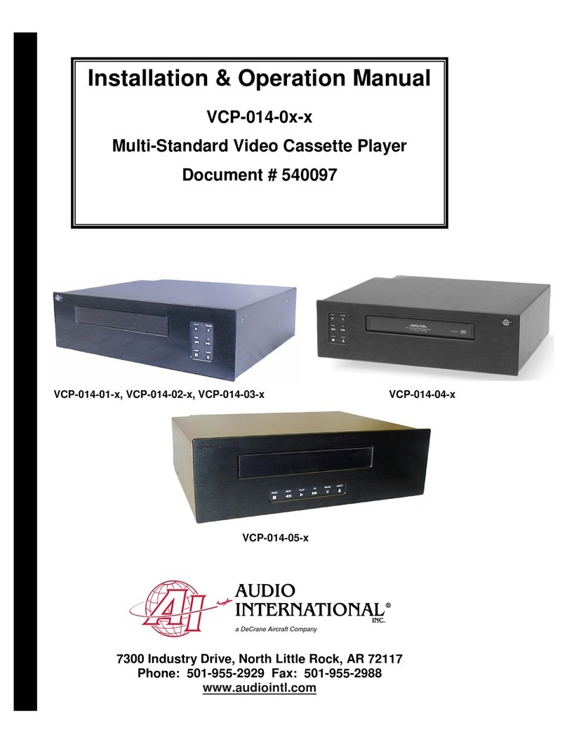 Audio international VCP-014-01-x User manual