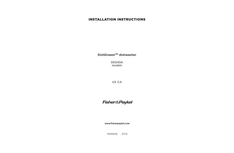 Fisher & Paykel DishDrawer DD24DA User manual