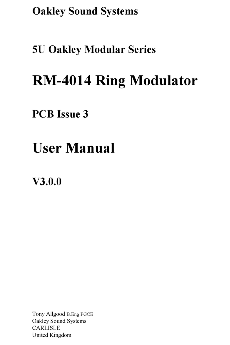 Oakley Sound RM-4014 user manual