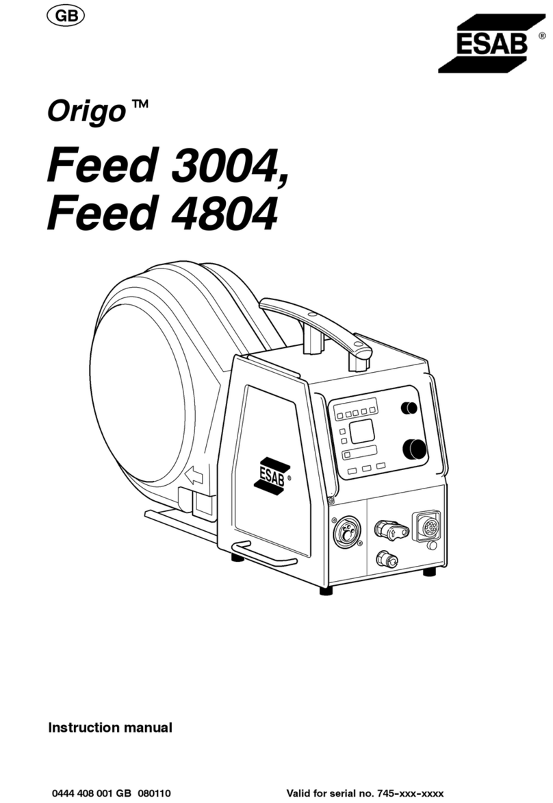 ESAB Aristo Origo Feed 3004 User manual