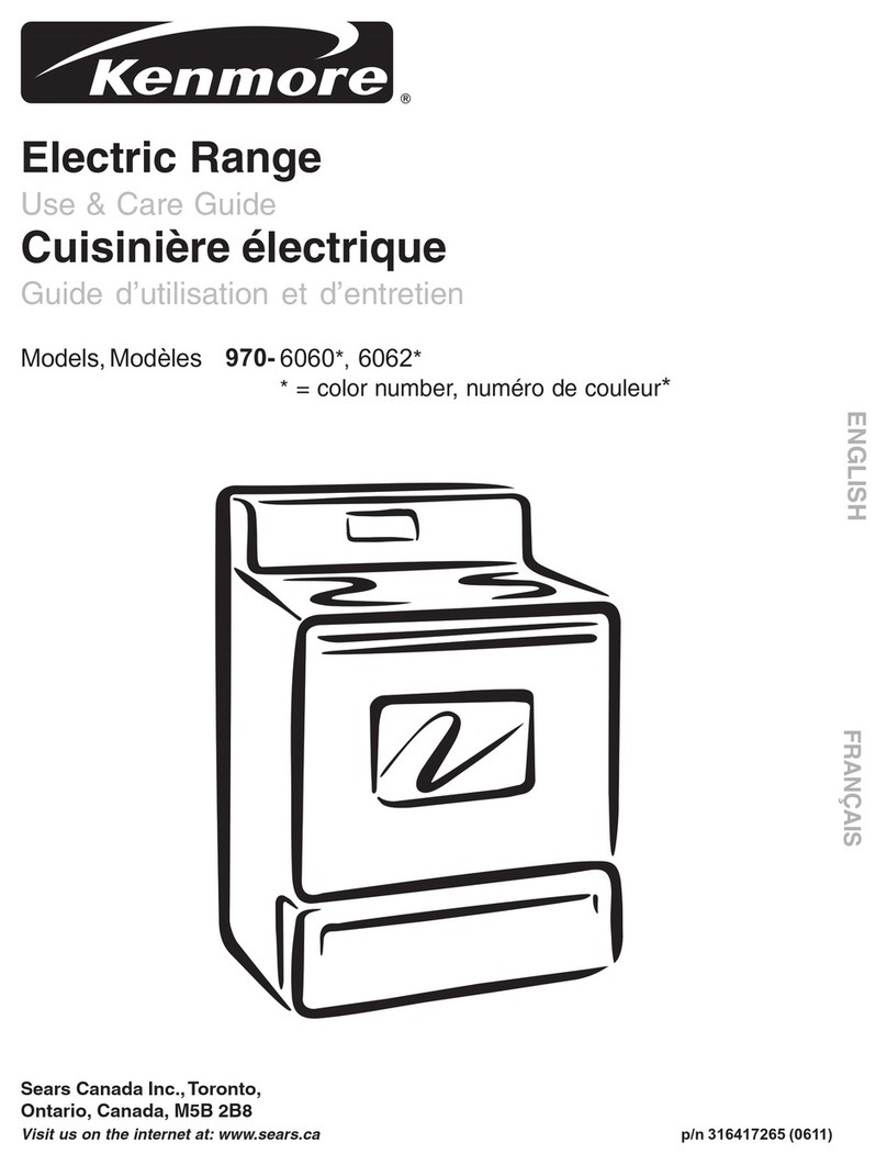 Kenmore 970-6062 Use & care guide Kenmore 970-6062 Use & care guide