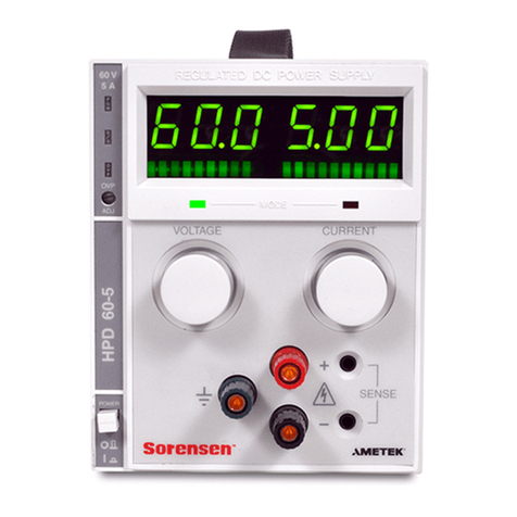 Ametek sorensen hpd series Operation manual