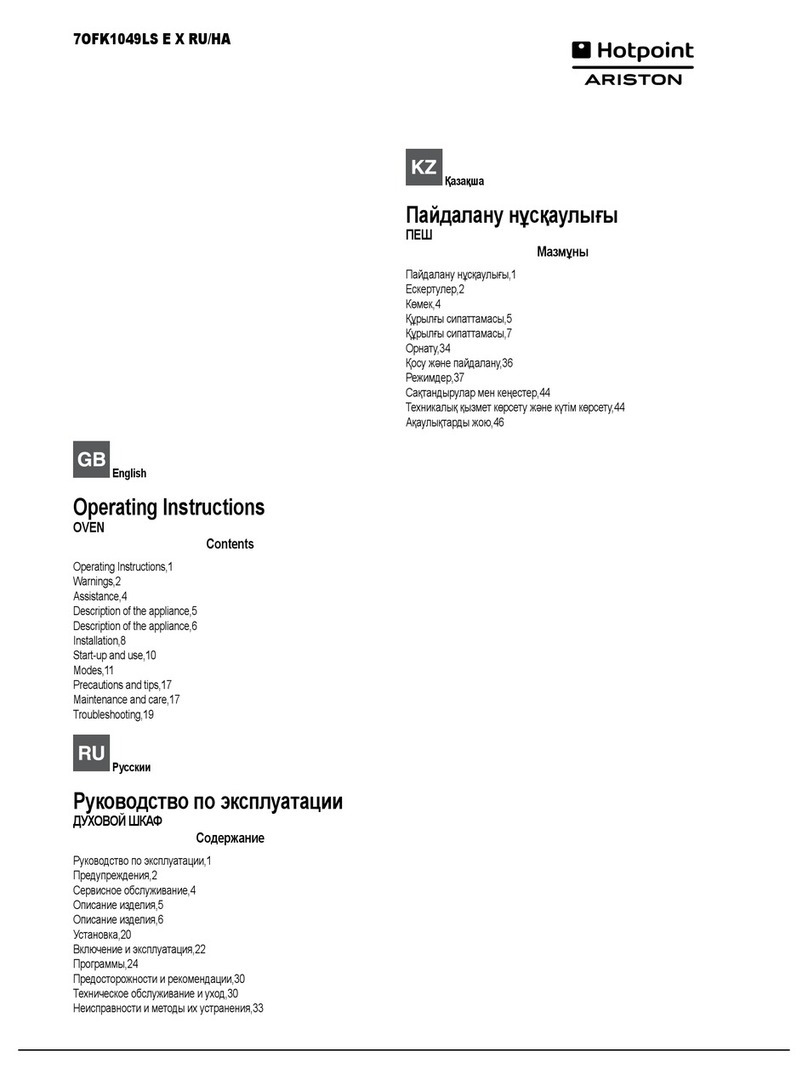 Hotpoint Ariston 7OFK1049LS E X User manual