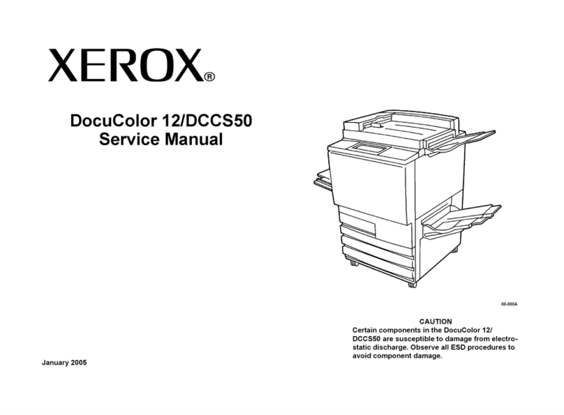 Xerox DocuColor 12/DCCS50 User manual
