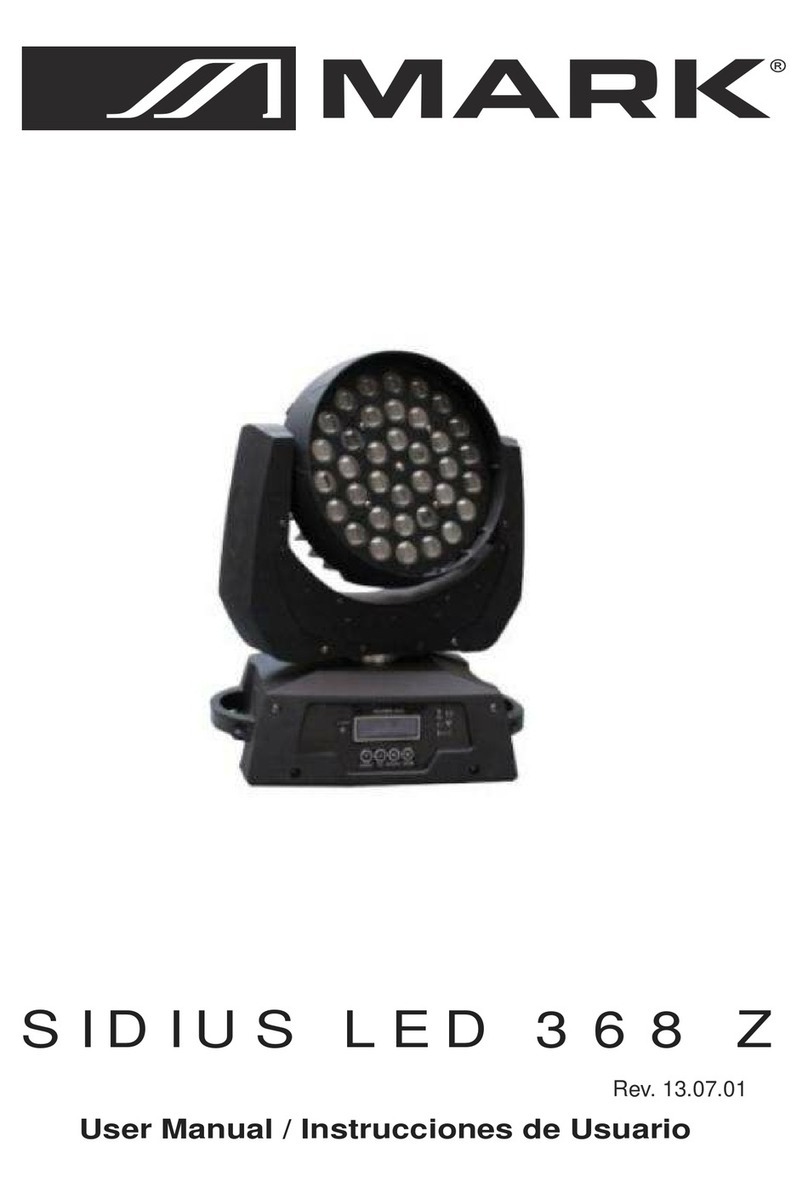 Mark SIDIUS LED 368 Z user manual Mark SIDIUS LED 368 Z user manual