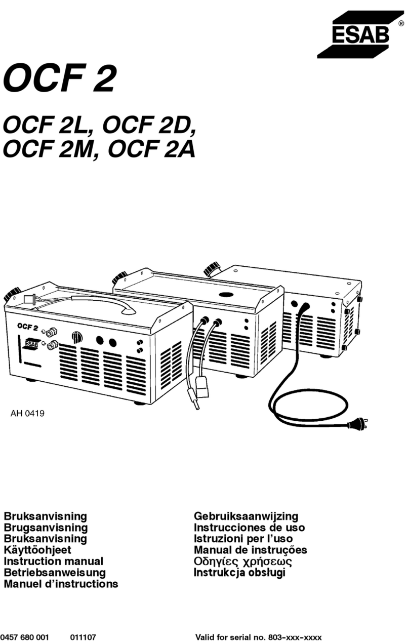 ESAB OCF 2L User manual