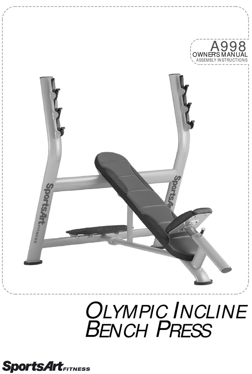 SportsArt Fitness A998 owner's manual